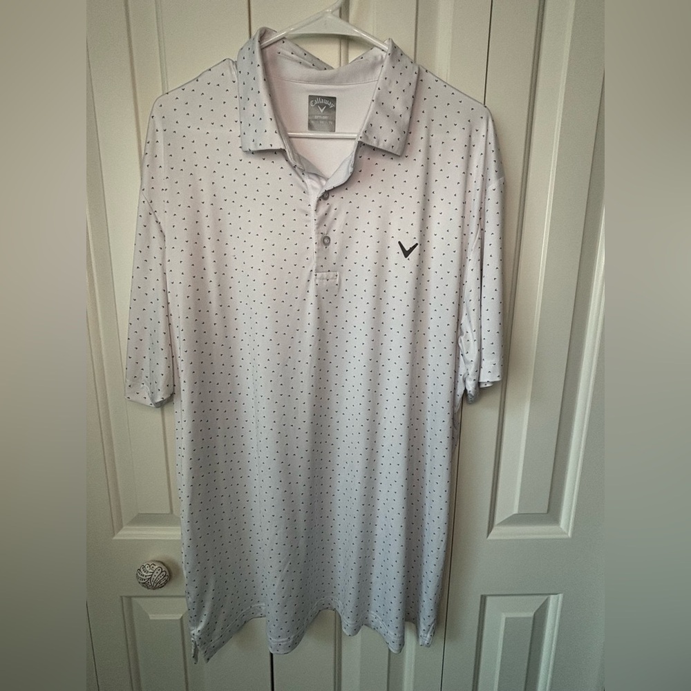 Callaway Men's Short Sleeve Confetti Print Polo